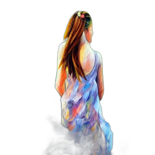 dress, face, hair, bottle transparent PNG cut-out