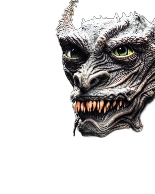 mask, face, creature, dragon transparent PNG cut-out