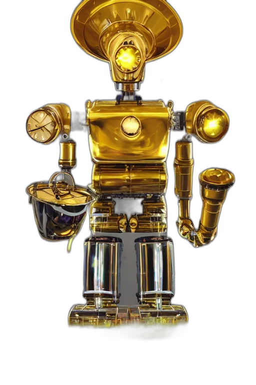 robot, jewelry, crown, bottle transparent PNG cut-out