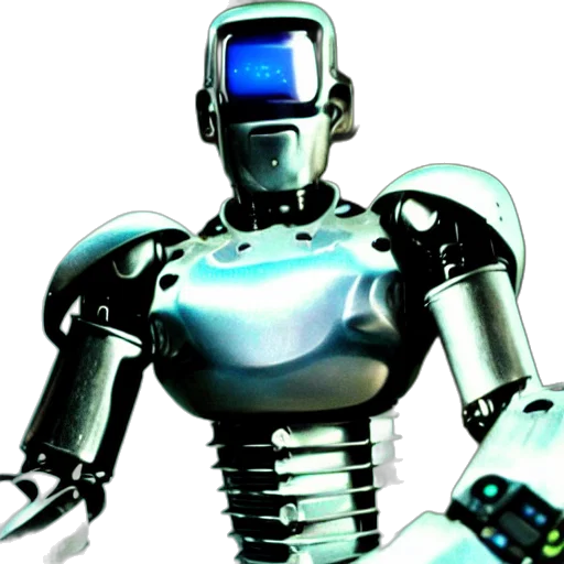 robot, 3d render, concept art, cyberpunk transparent PNG cut-out