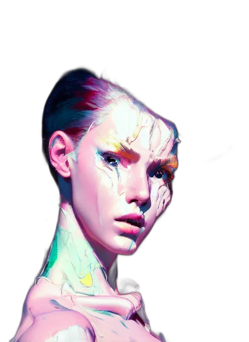 face, mask, creature, robot transparent PNG cut-out