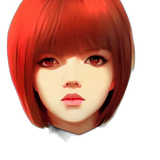face, mask, hair, robot transparent PNG cut-out