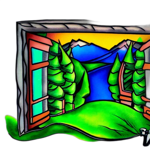 furniture, crown, building, 3d render transparent PNG cut-out