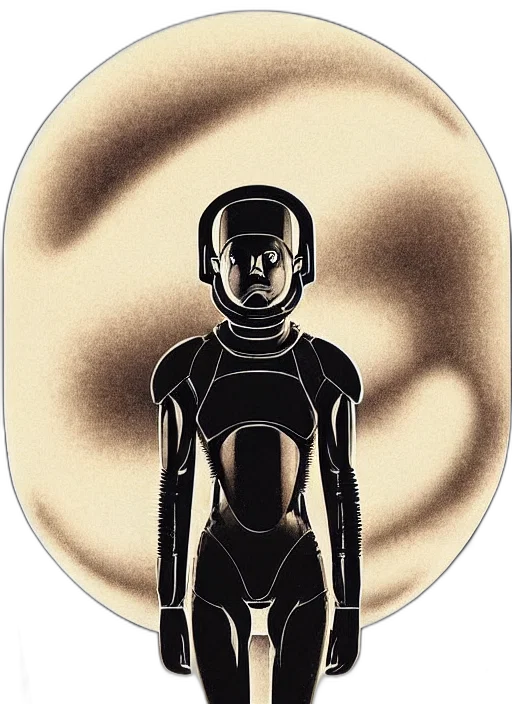 robot, jewelry, mask, staff transparent PNG cut-out