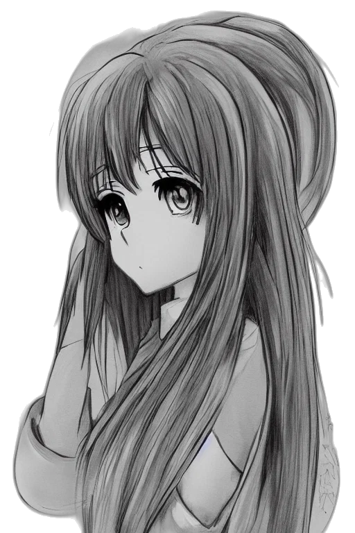 hair, face, dress, creature transparent PNG cut-out