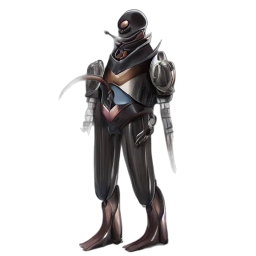 robot, staff, concept art, fantasy art transparent PNG cut-out