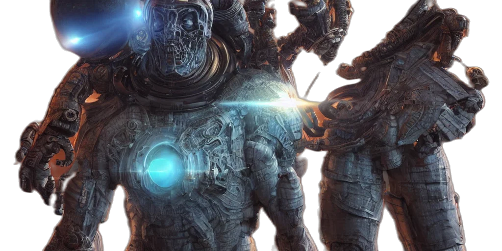robot, concept art, comic book art, cyberpunk transparent PNG cut-out