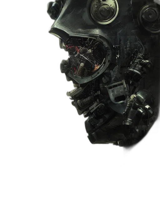 mask, robot, face, weapon transparent PNG cut-out
