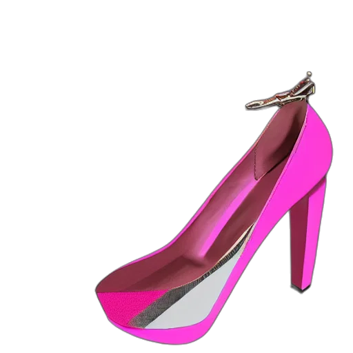 shoes, 3d render, photorealistic, neon transparent PNG cut-out