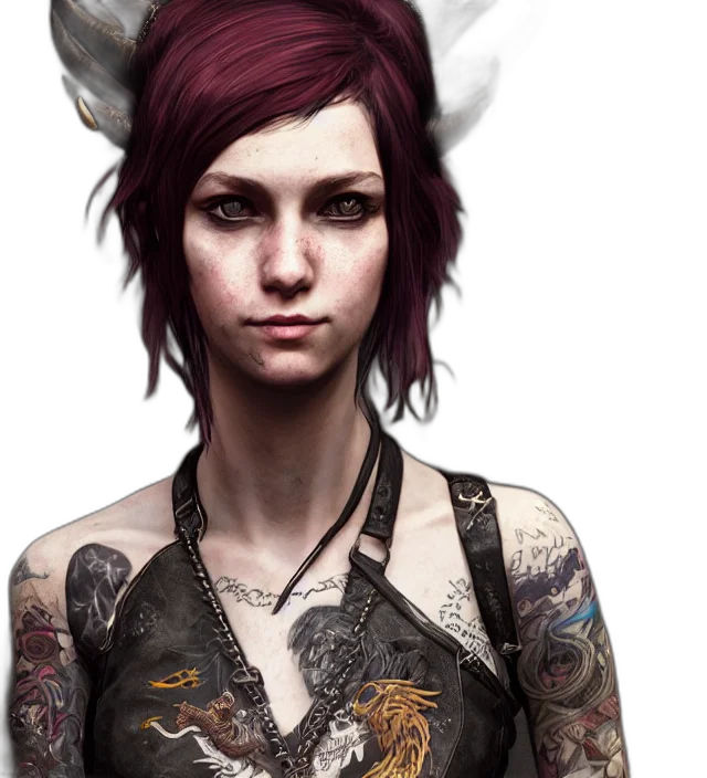 concept art, fantasy art, photorealistic, cyberpunk transparent PNG cut-out