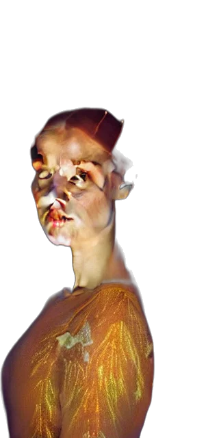 face, mask, dress, jewelry transparent PNG cut-out