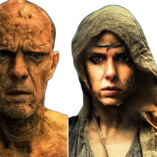 concept art, photorealistic, badass, photo transparent PNG cut-out