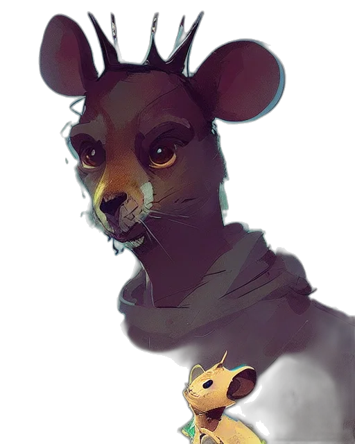 mask, animal, creature, staff transparent PNG cut-out