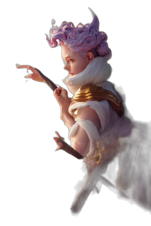 dragon, staff, crown, creature transparent PNG cut-out