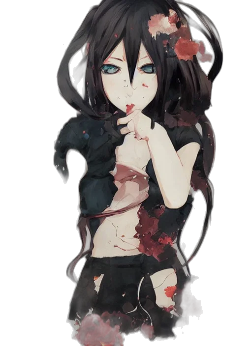 dress, weapon, creature, staff transparent PNG cut-out