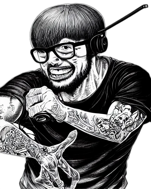 staff, cartoon, comic book art, pencil sketch transparent PNG cut-out