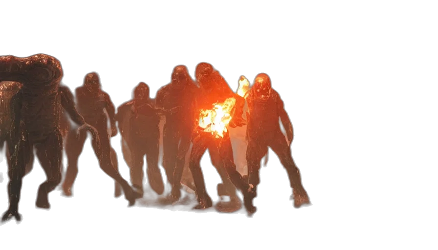 staff, weapon, mask, jacket transparent PNG cut-out