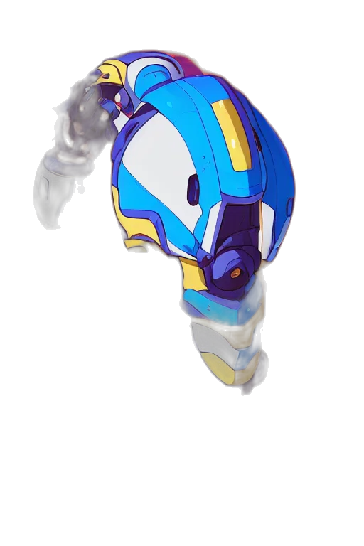 robot, weapon, staff, mask transparent PNG cut-out