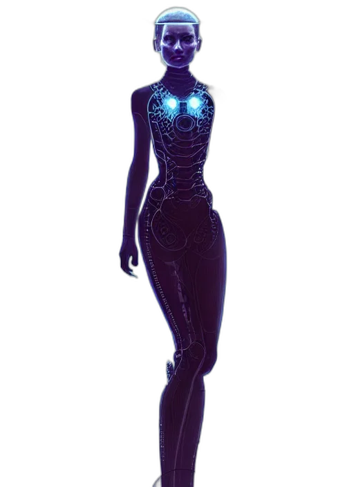 robot, dress, staff, jewelry transparent PNG cut-out