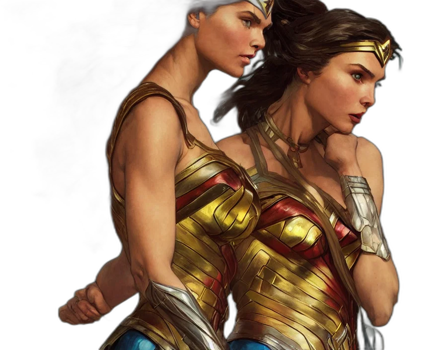 comic book art, concept art, fantasy art, photorealistic transparent PNG cut-out