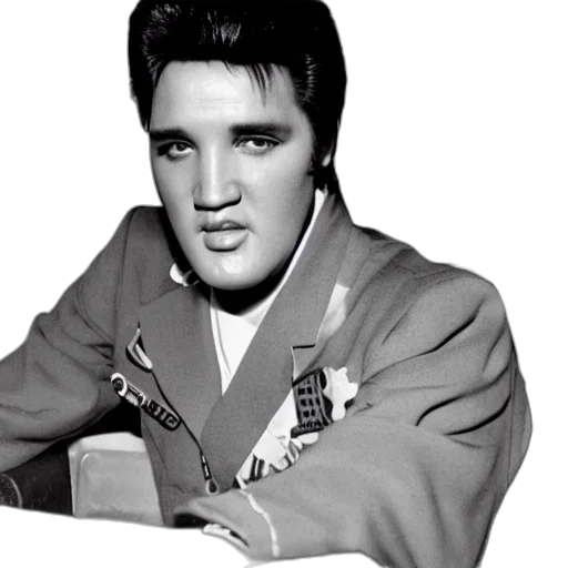 jacket, photorealistic, elvis, presley transparent PNG cut-out