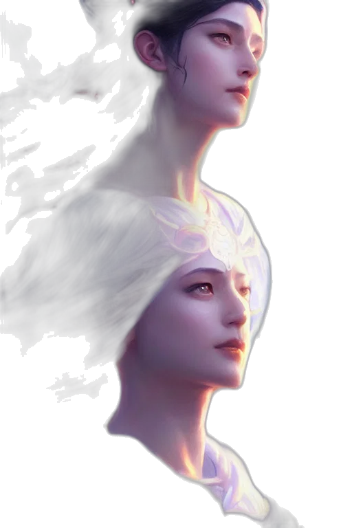 face, crown, hair, creature transparent PNG cut-out