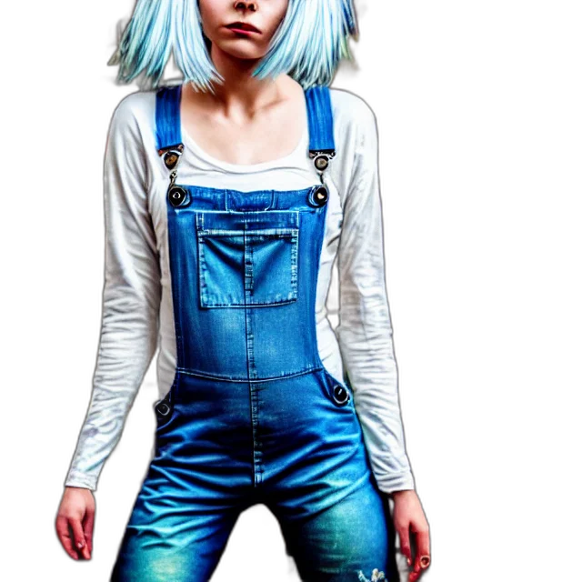 jacket, dress, hair, photorealistic transparent PNG cut-out