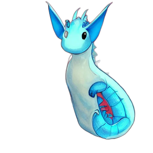 dragon, staff, creature, animal transparent PNG cut-out