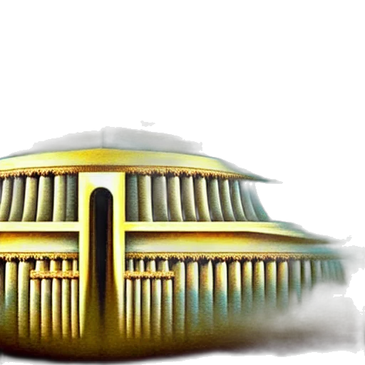 building, crown, concept art, photorealistic transparent PNG cut-out