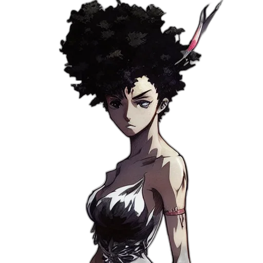 dress, crown, staff, hair transparent PNG cut-out