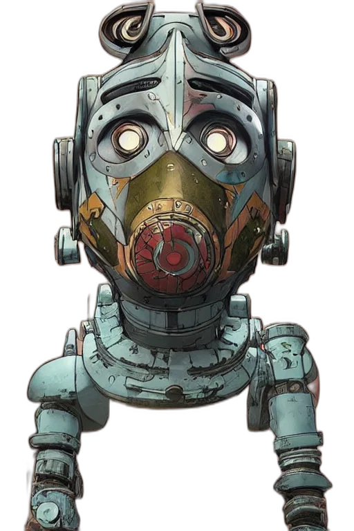 robot, mask, face, creature transparent PNG cut-out