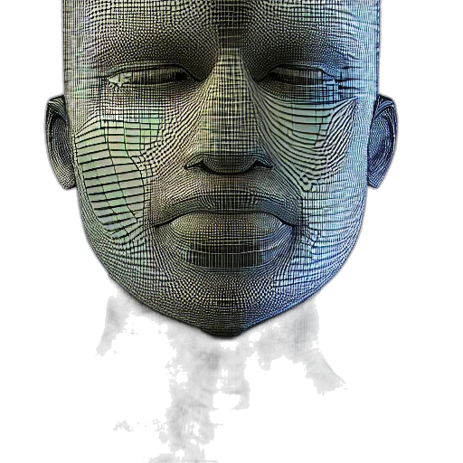 mask, face, robot, creature transparent PNG cut-out