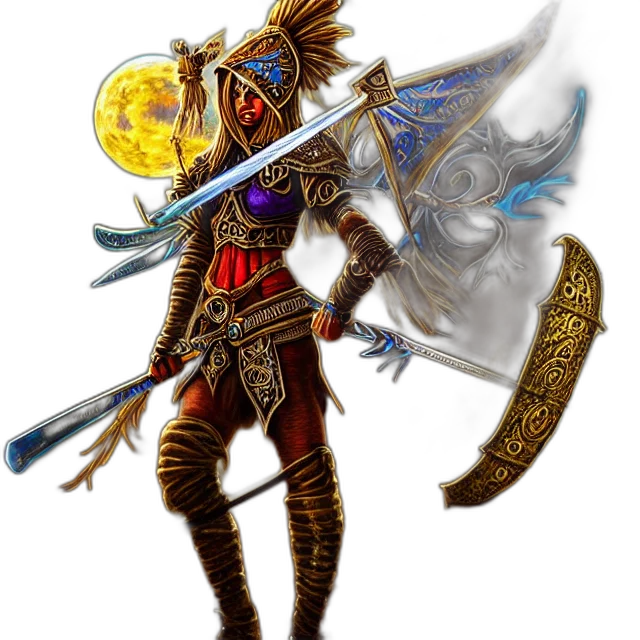 staff, sword, weapon, mask transparent PNG cut-out