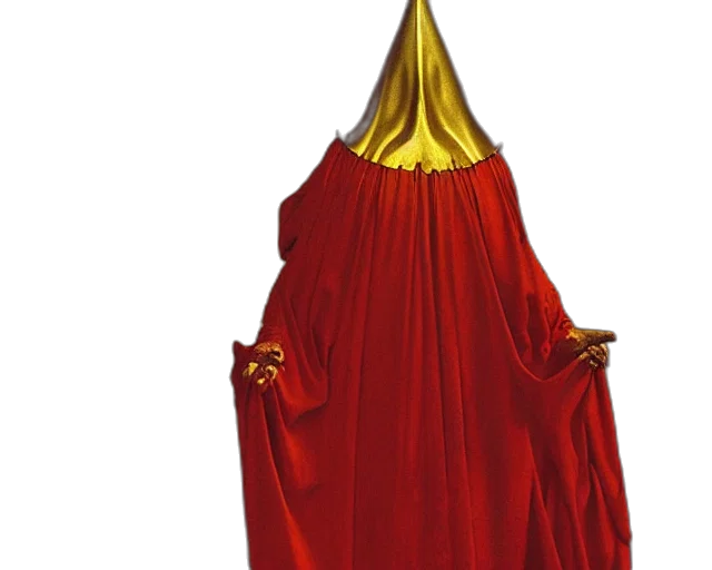 crown, dress, mask, staff transparent PNG cut-out