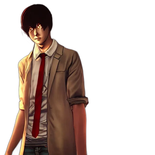 jacket, staff, concept art, photorealistic transparent PNG cut-out