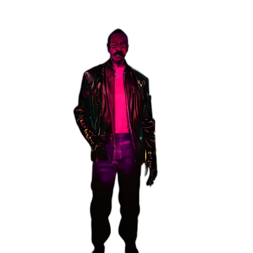 jacket, staff, robot, mask transparent PNG cut-out