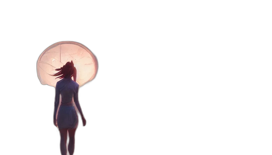 umbrella, dress, hat, hair transparent PNG cut-out