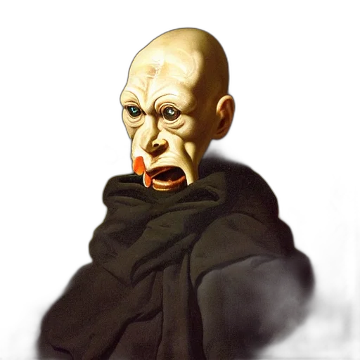 mask, face, staff, creature transparent PNG cut-out