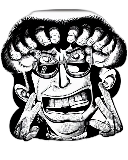 face, mask, crown, creature transparent PNG cut-out