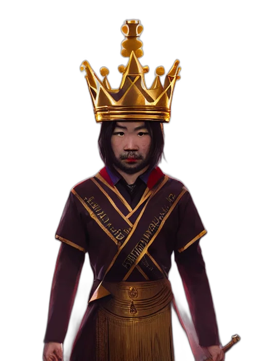 crown, staff, concept art, fantasy art transparent PNG cut-out