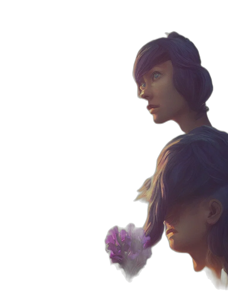 face, flower, crown, mask transparent PNG cut-out