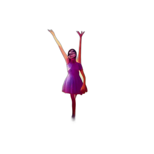 dress, staff, 3d render, pixel art transparent PNG cut-out