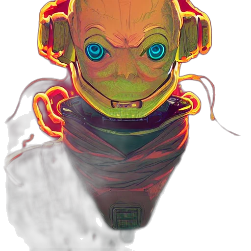 mask, robot, face, creature transparent PNG cut-out