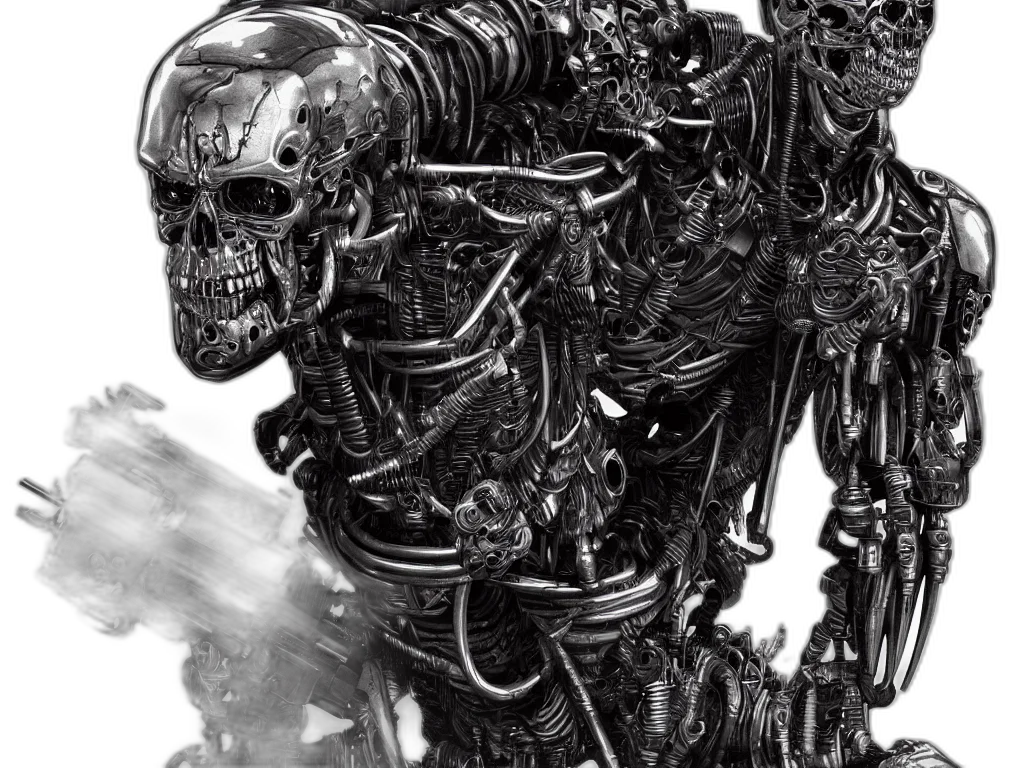 robot, creature, face, comic book art transparent PNG cut-out
