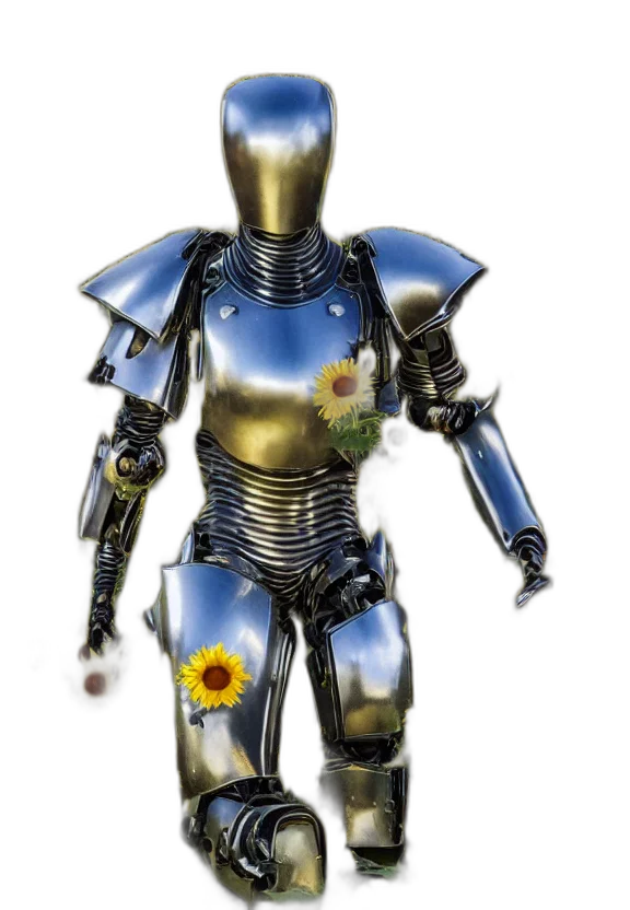 robot, weapon, 3d render, concept art transparent PNG cut-out