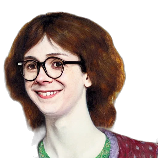face, dress, staff, hair transparent PNG cut-out