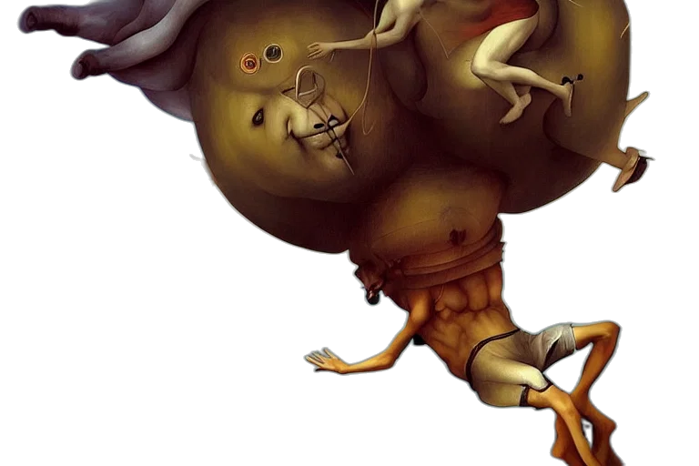creature, concept art, fantasy art, skydiving transparent PNG cut-out