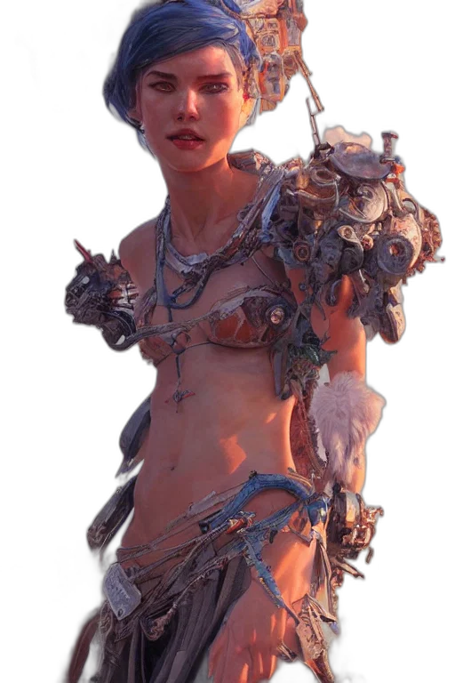 robot, jewelry, dress, weapon transparent PNG cut-out