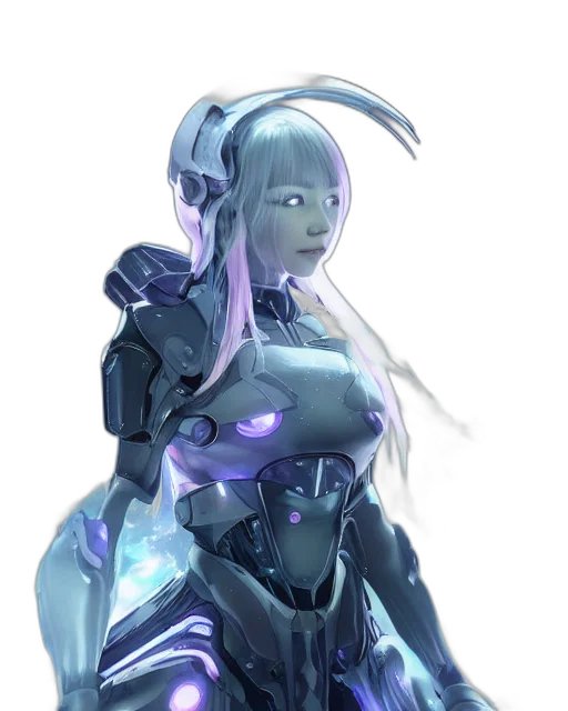 robot, staff, weapon, dress transparent PNG cut-out