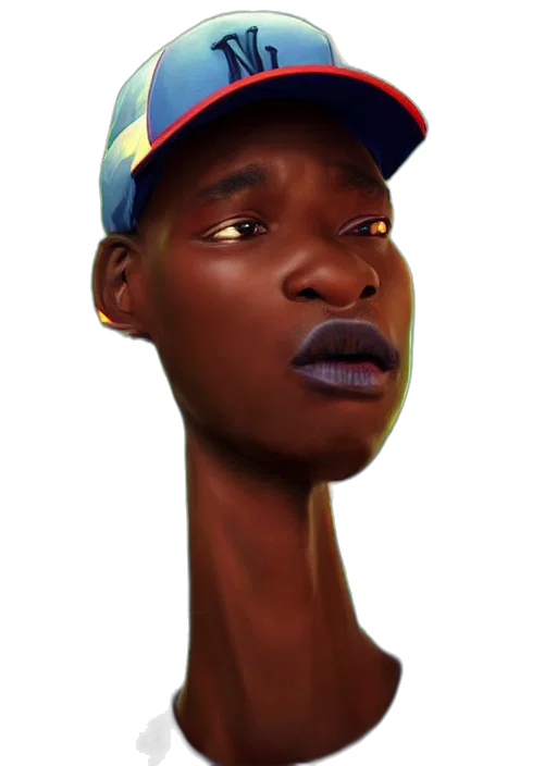 face, hat, creature, animal transparent PNG cut-out